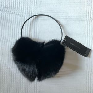 BCBG MAX AZRIA Real Fox Fur Earmuff